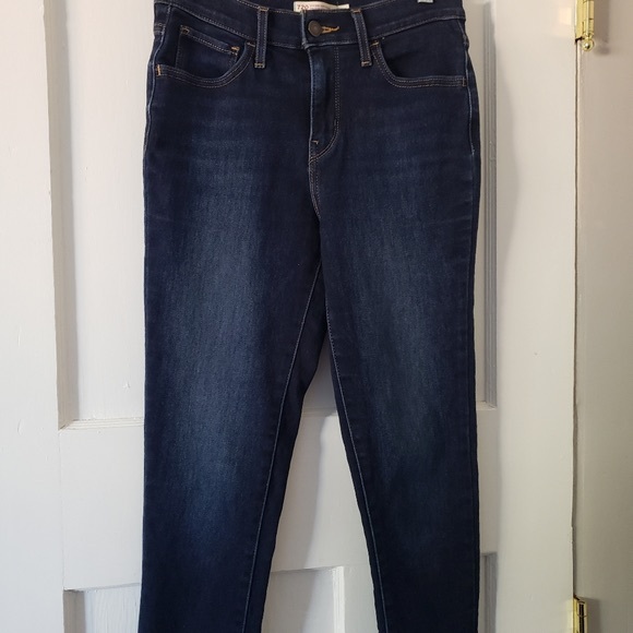 Levis® Premium 720 High Rise Super Skinny Womens Jeans Dark Wash Sz 25 - Picture 3 of 10